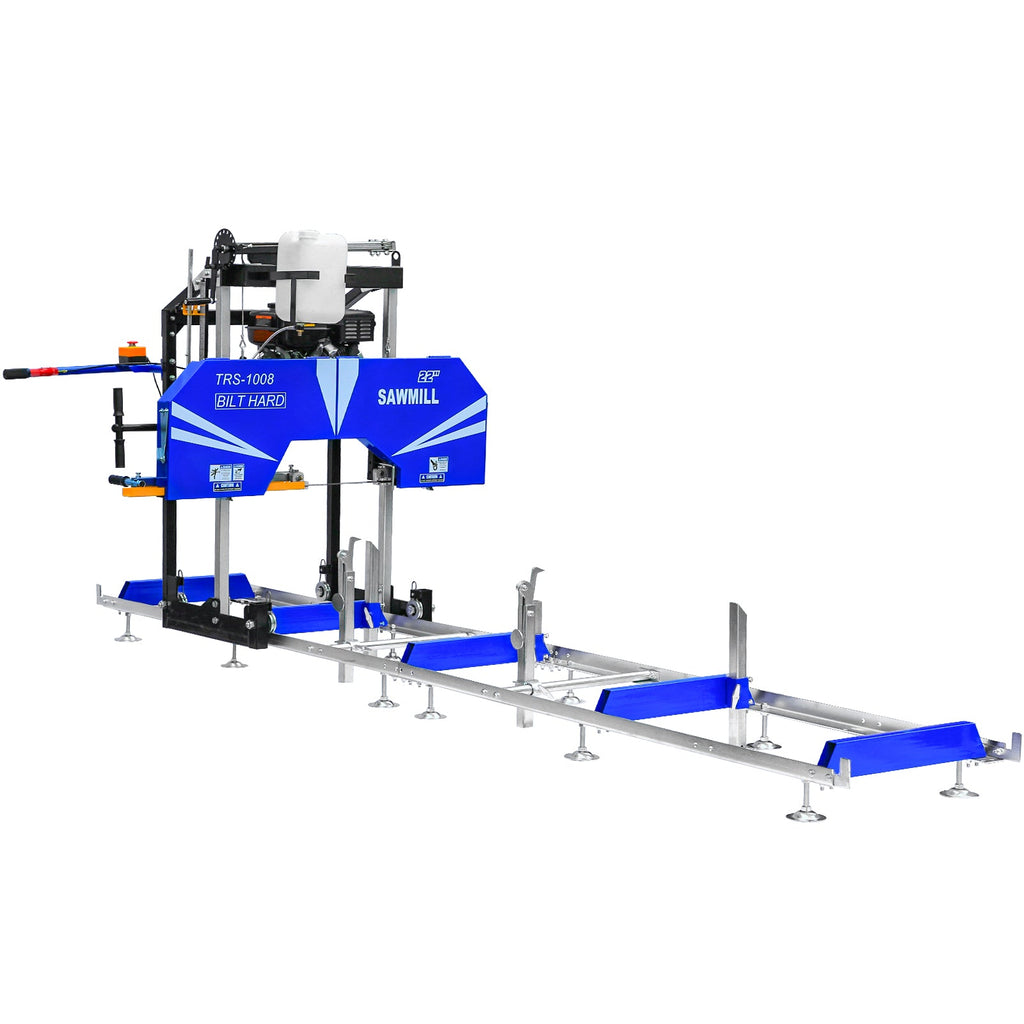 BILT HARD 22" Portable Sawmill with 9HP 270cc Ducar Engine | Includes 10 Saw Blades