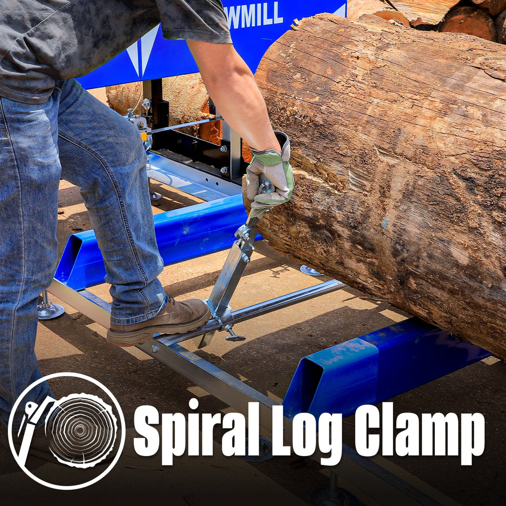 BILT HARD 26" Portable Sawmill with 15HP 420cc Gas Powered Engine | Includes 10 Bonus Blades