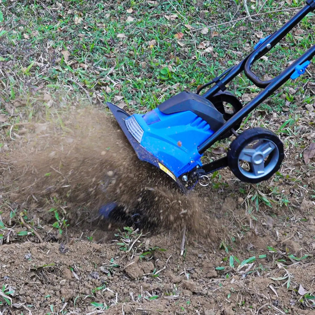 BILT HARD 14" Electric Tiller Cultivator – 10 Amp, 4 Steel Tines, 8.7" Tilling Depth & Foldable Handle