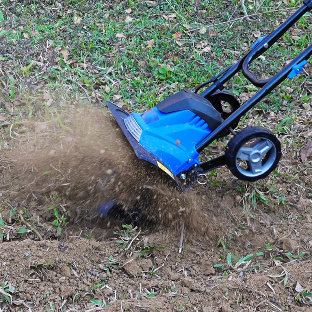 BILT HARD 14" Electric Tiller Cultivator – 10 Amp, 4 Steel Tines, 8.7" Tilling Depth & Foldable Handle