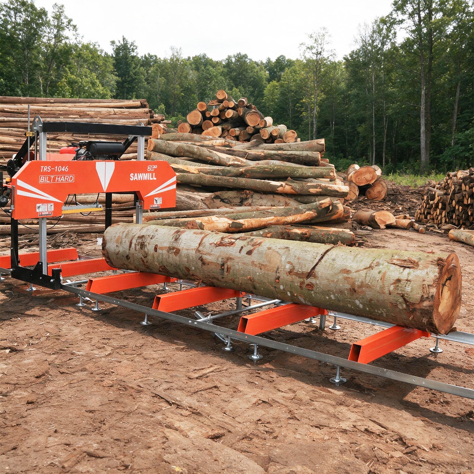 BILT HARD 36-Inch Portable Sawmill with 23HP Vanguard V-Twin Engine