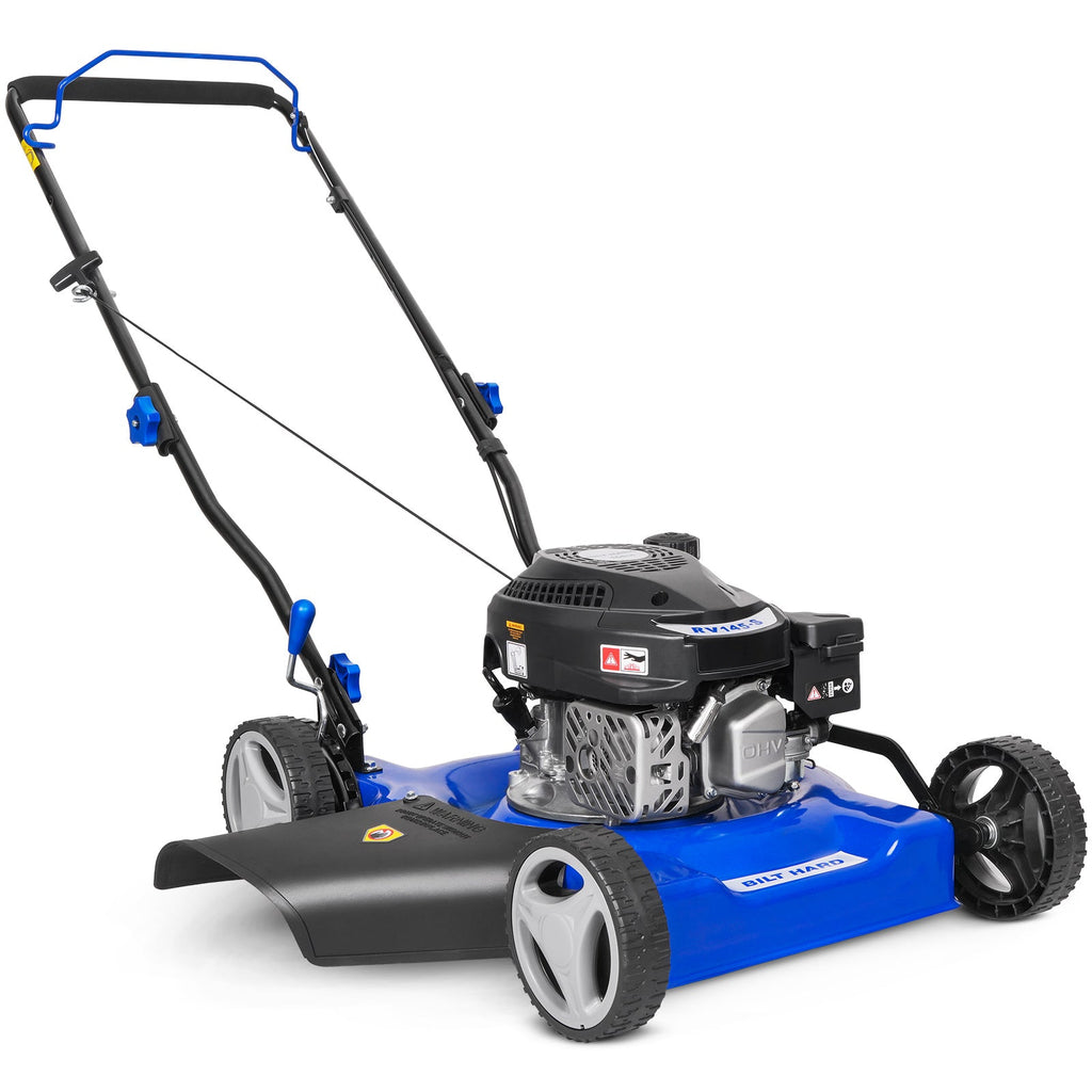 BILT HARD 20" Gas Push Lawn Mower – 144cc 4-Cycle Engine, 8 Cutting Heights, Perfect for Lawns, Yards & Gardens