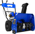 24" Gas Powered Snow Blower 212cc Engine with Electric Start 2-Stage Self-Propelled