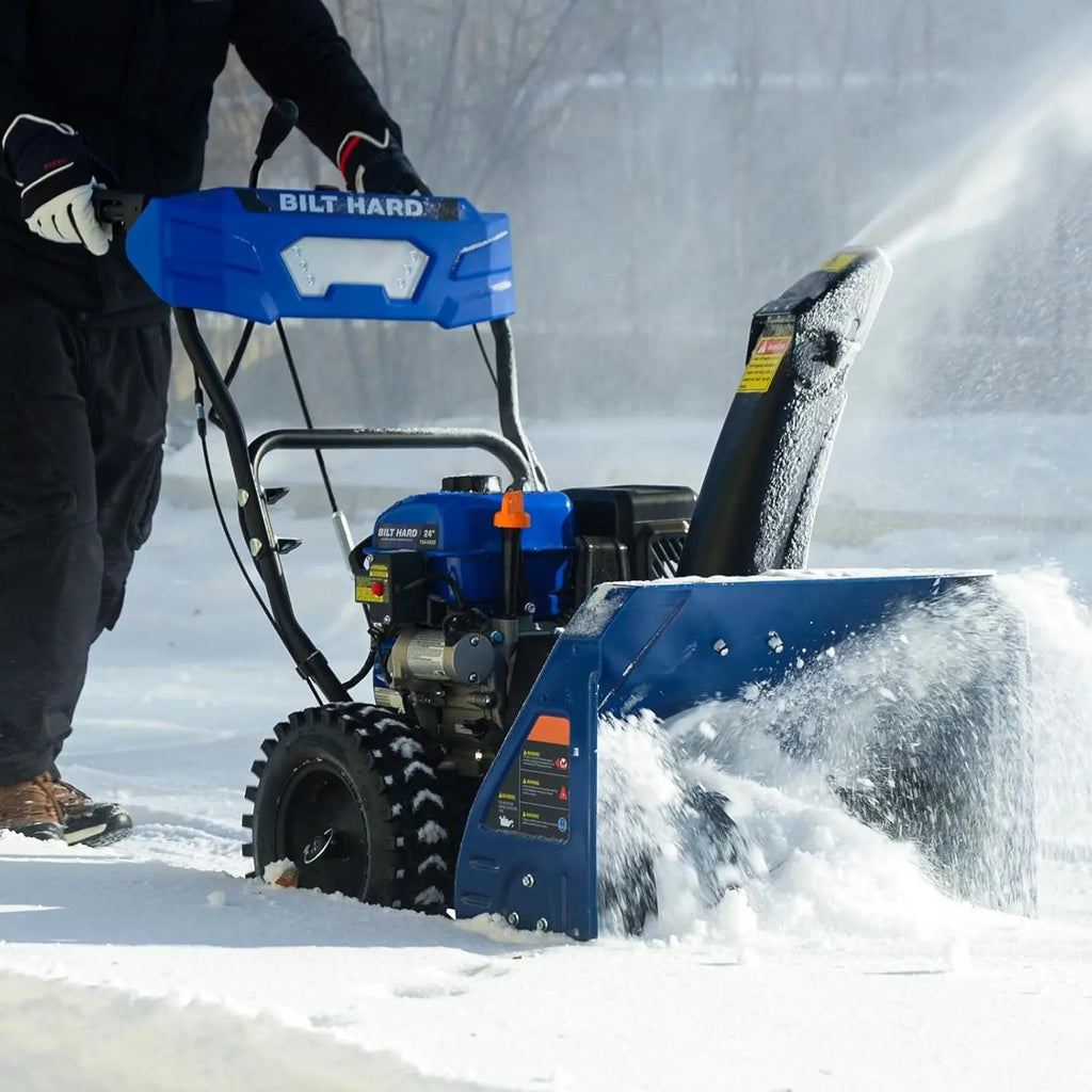 24" Gas Powered Snow Blower 212cc Engine with Electric Start 2-Stage Self-Propelled