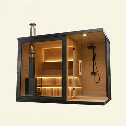 Panoramic Outdoor Luxury Steam Sauna