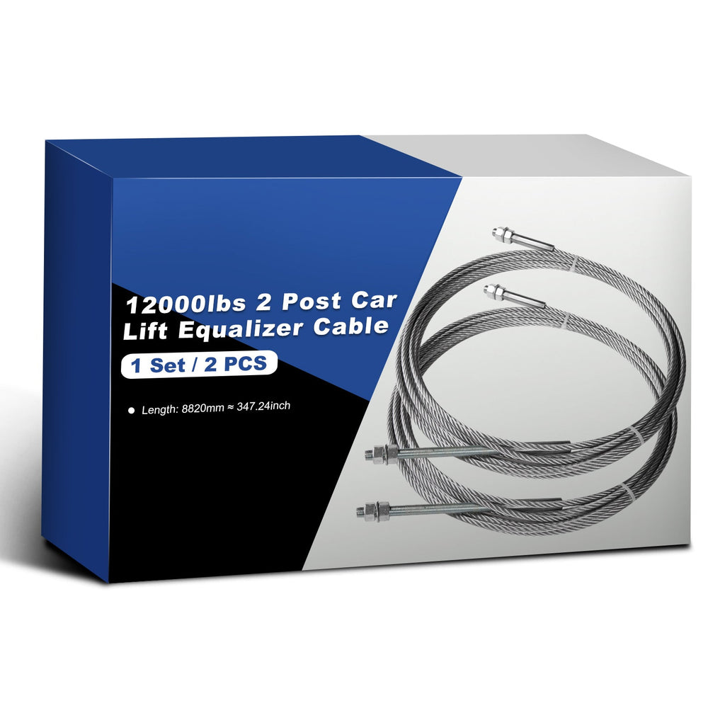 2 Pcs Heavy Duty Equalizer Cable Fits 12000lb 2-Post Lifts