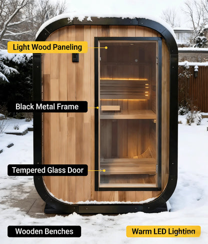 Panoramic Outdoor Luxury Steam Sauna