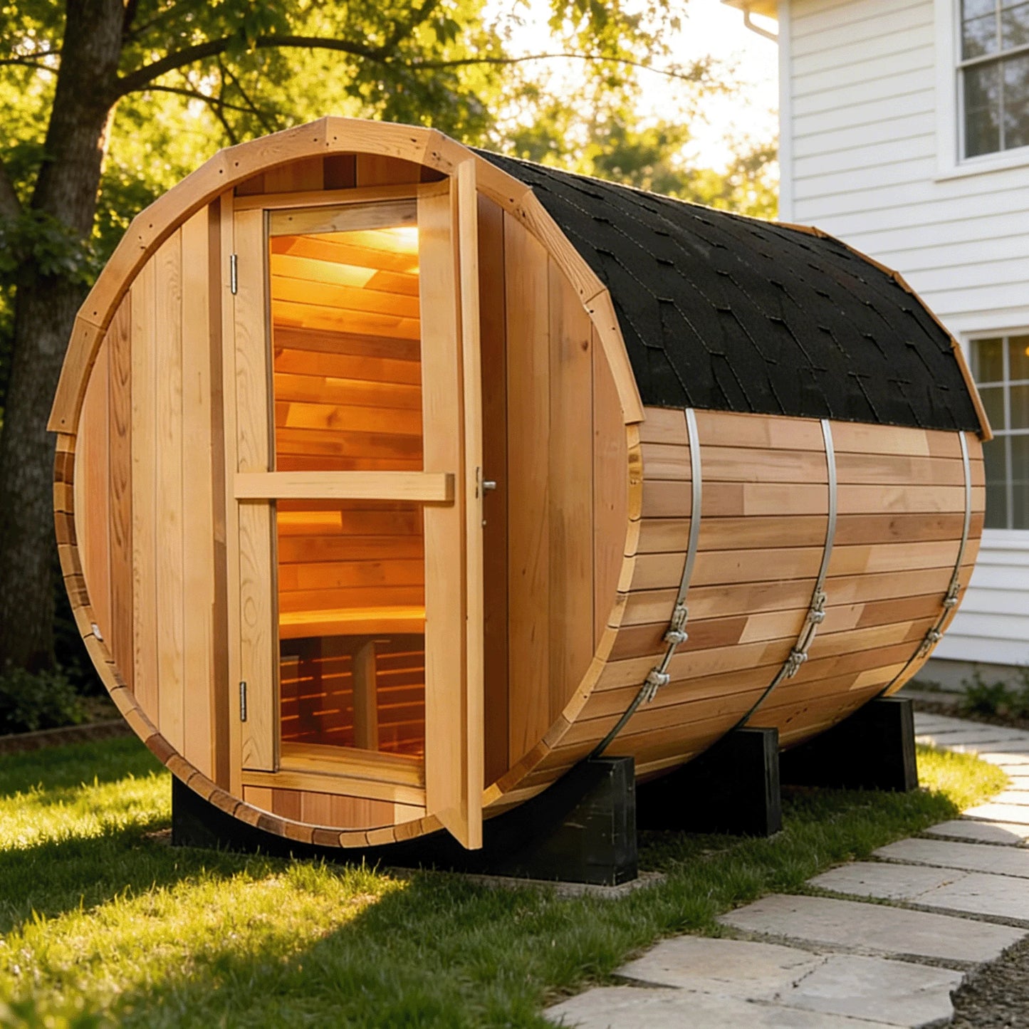 Panoramic Outdoor Luxury Steam Sauna