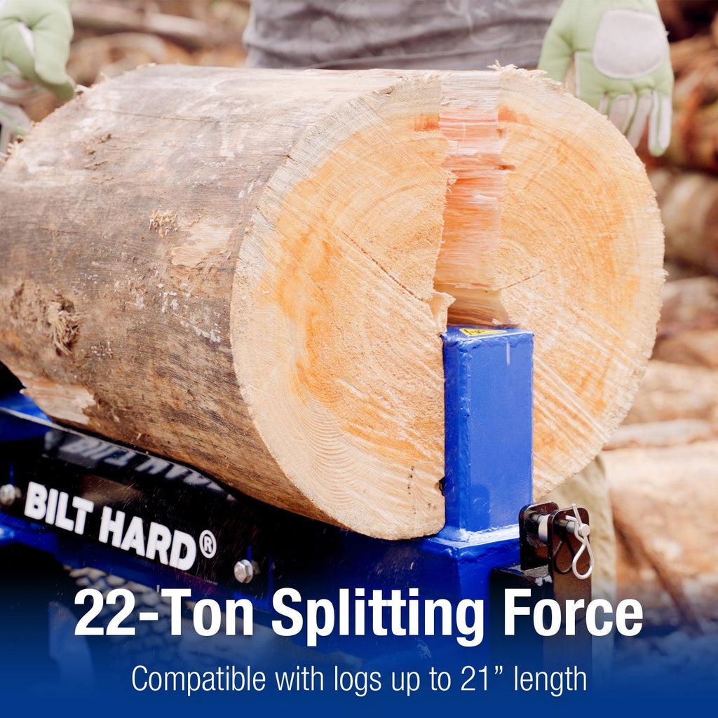 LOG-X Series 22-Ton Gas Log Splitter: 209cc Engine, 7-Second Cycle