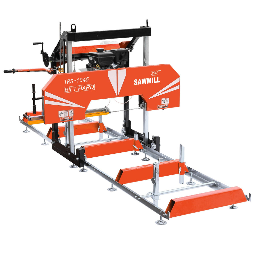 BILT HARD 32" Portable Sawmill, 14HP 408cc Briggs & Stratton Vanguard E-Start Engine, 32" Log Capacity, 28.7" Board Width