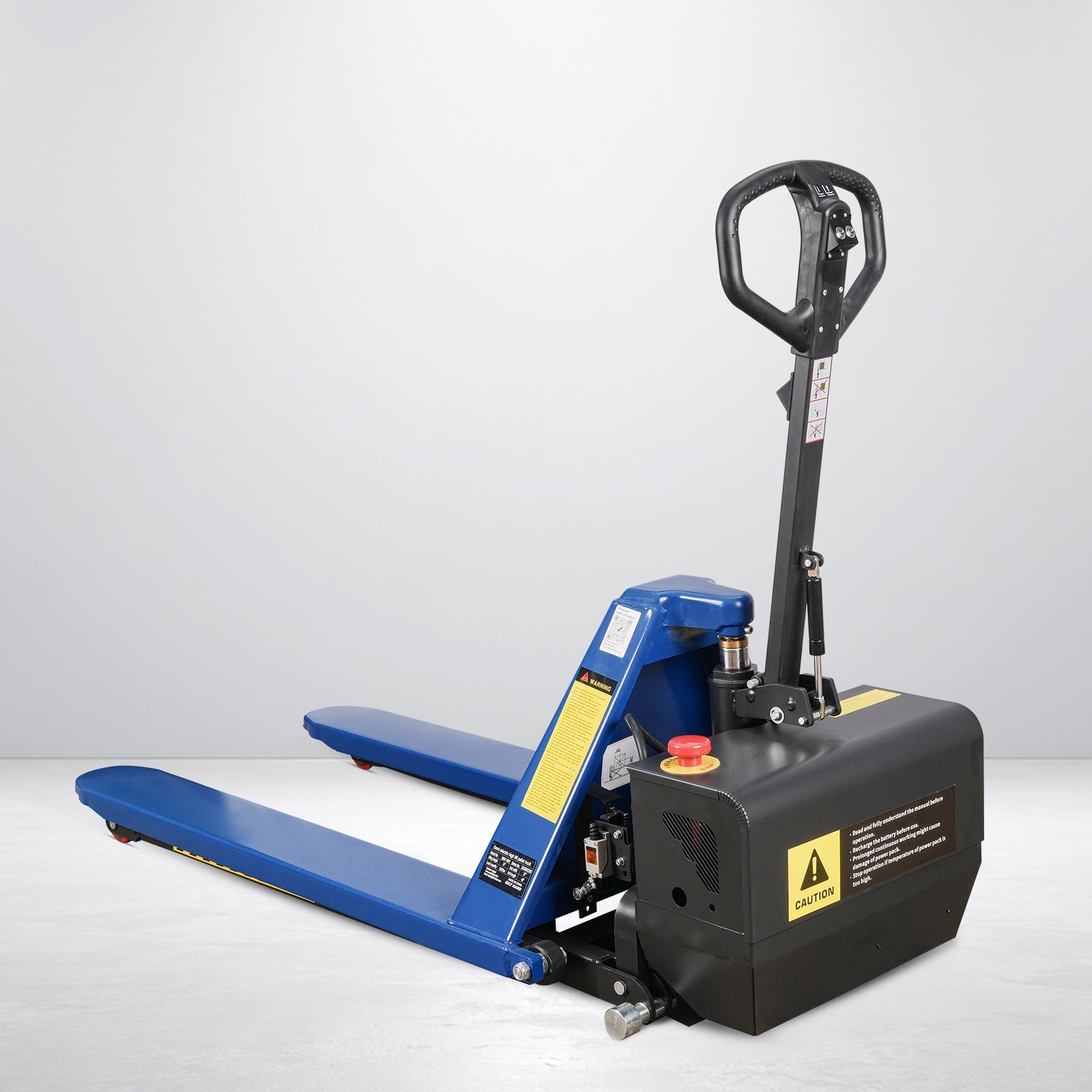 BILT HARD 3,300-Lb Semi-Electric High-Lift Pallet Jack, 31.5-Inch Lift Height