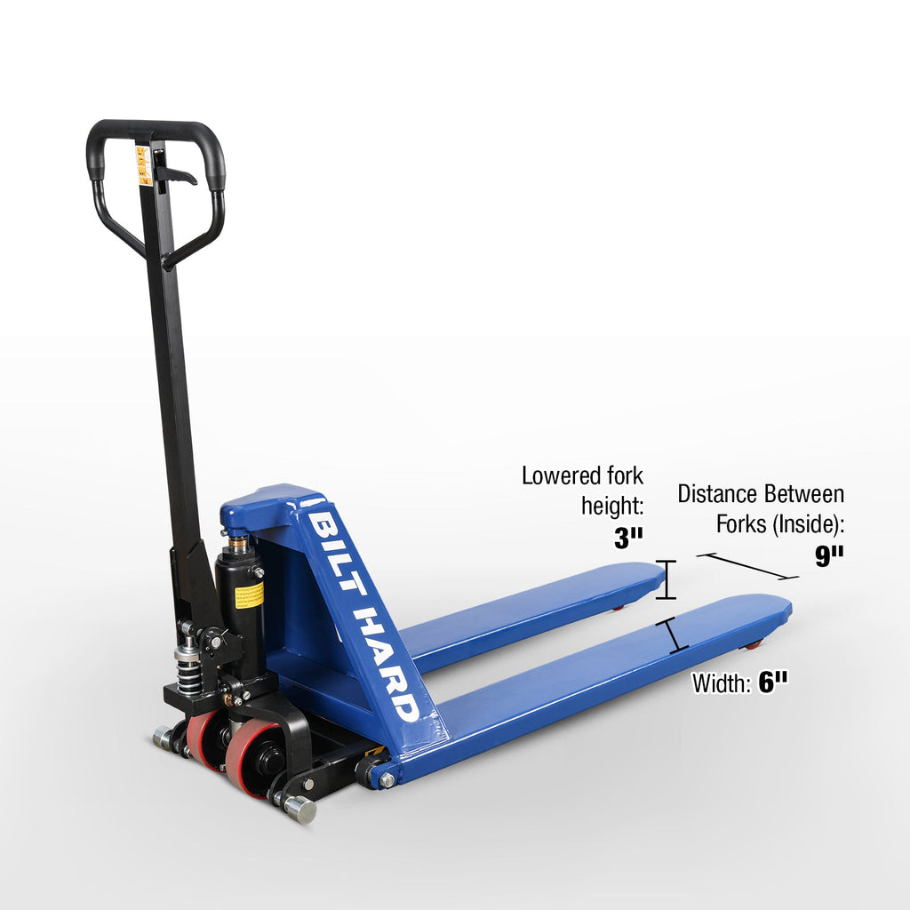 BILT HARD 2,200-Lb High-Lift Pallet Jack, 31-Inch Lift Height
