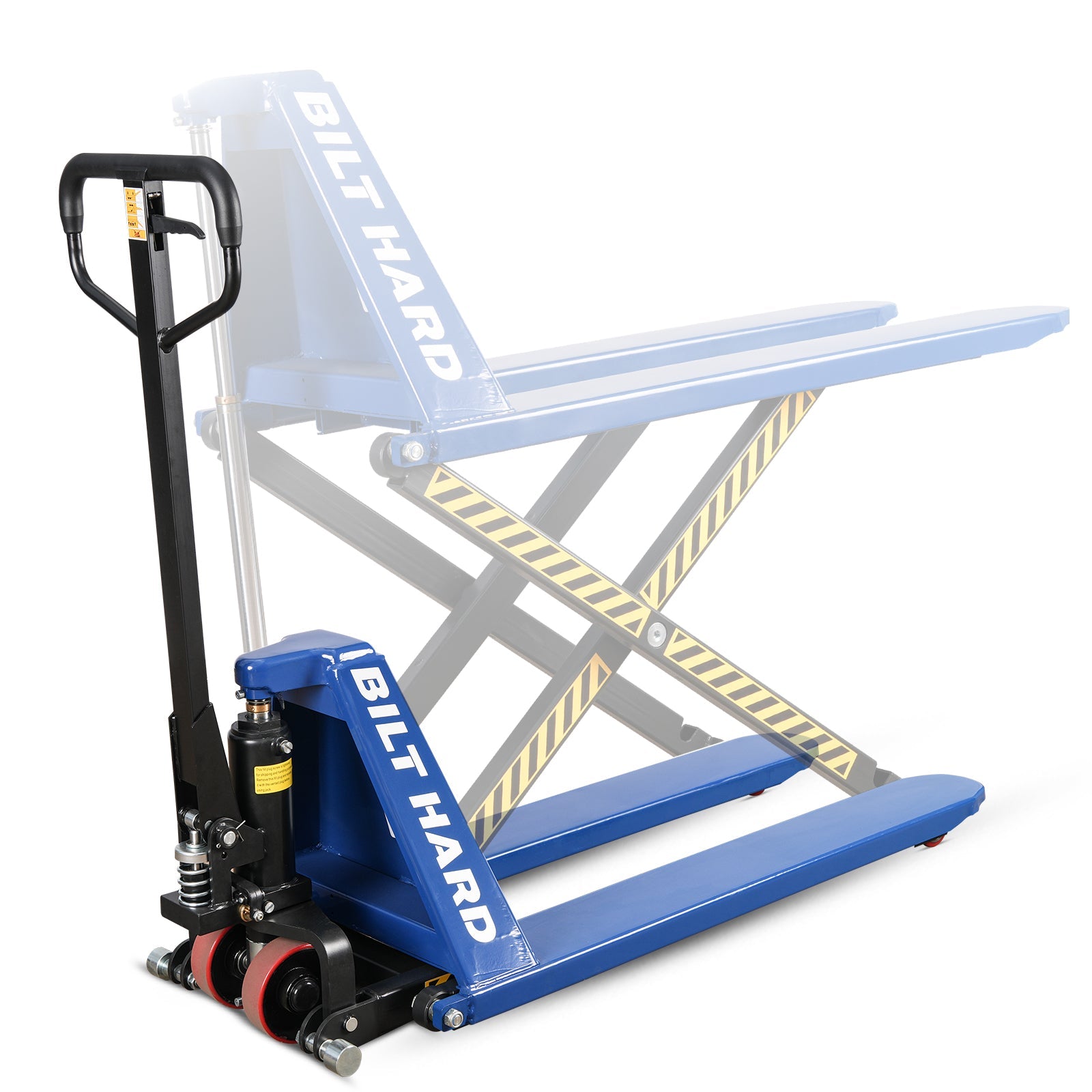 BILT HARD 2,200-Lb High-Lift Pallet Jack, 31-Inch Lift Height