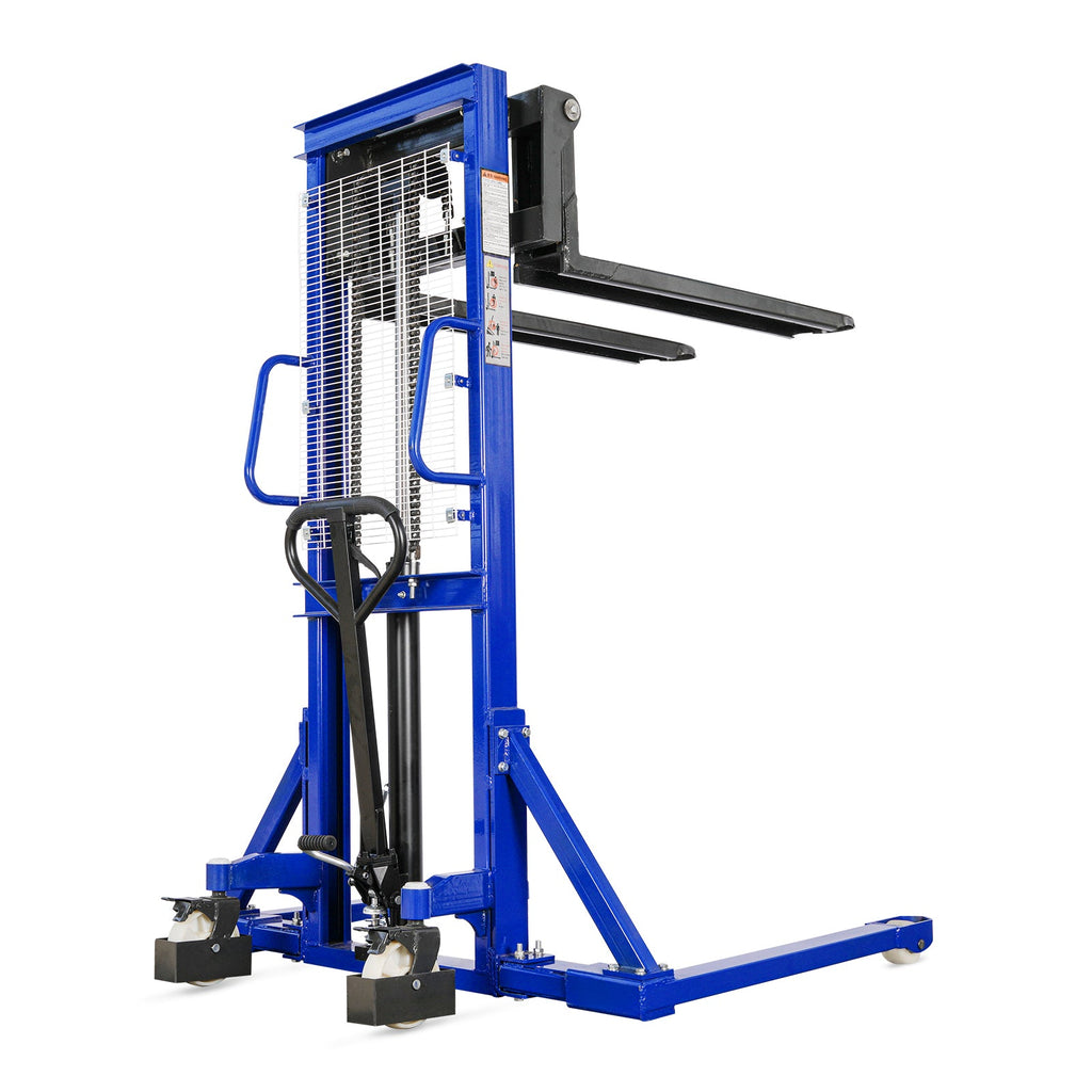 BILT HARD 2,200-Lb Manual Pallet Stacker, 63-Inch Lift Height