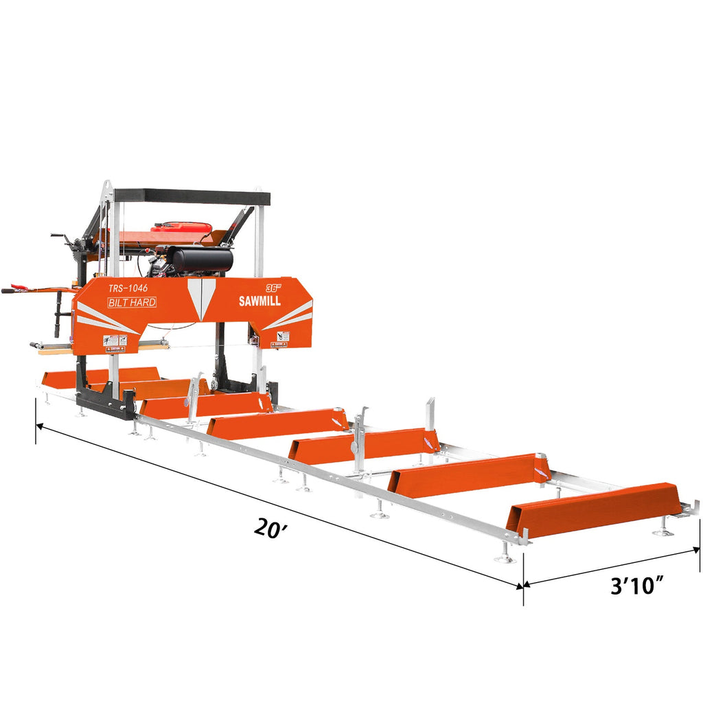 BILT HARD 36-Inch Portable Sawmill with 23HP Vanguard V-Twin Engine